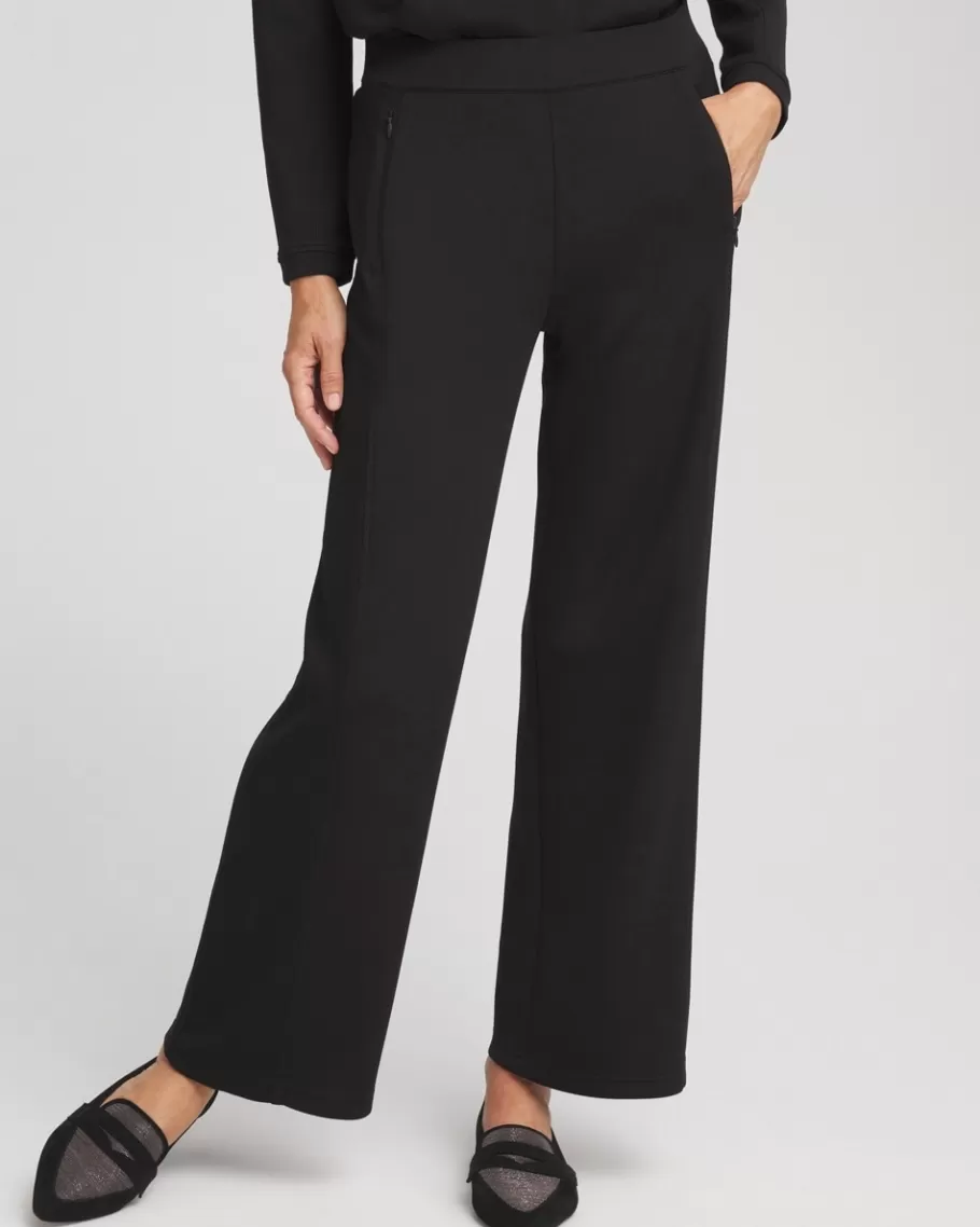 Chico's Zenergy® Scuba Ribbed Wide Leg Pants