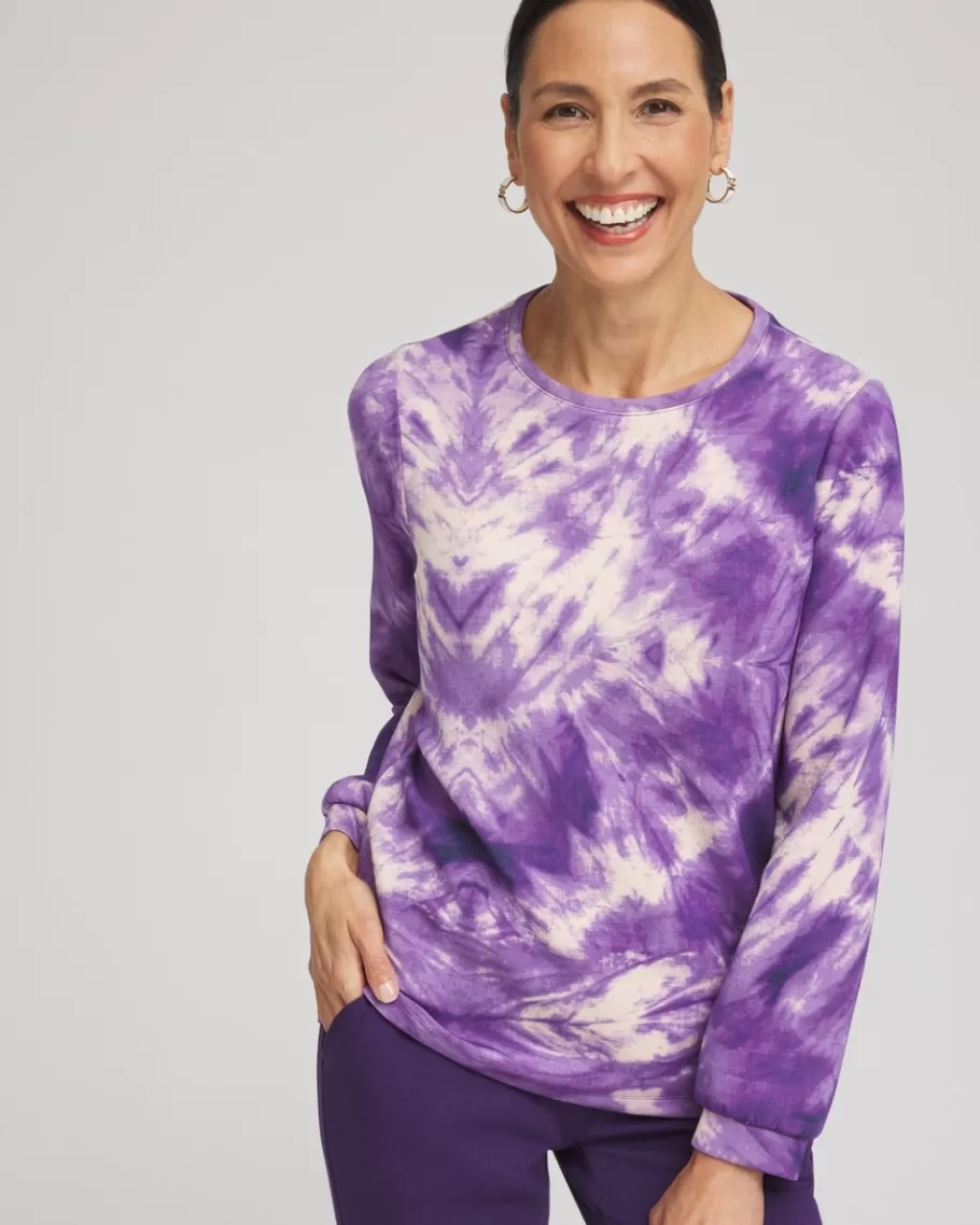 Chico's Zenergy® Scuba Tie Dye Long-sleeve Top