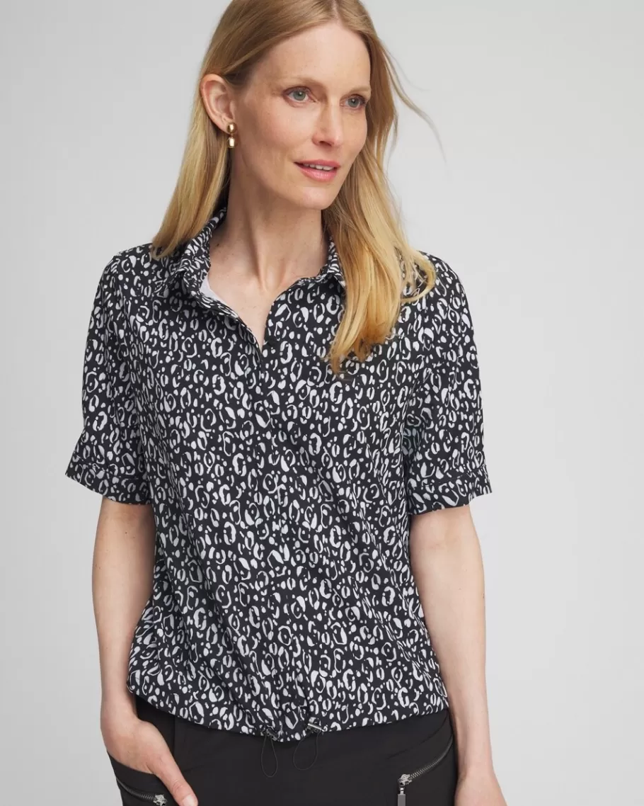 Chico's Zenergy® UPF Animal Print Bungee Shirt