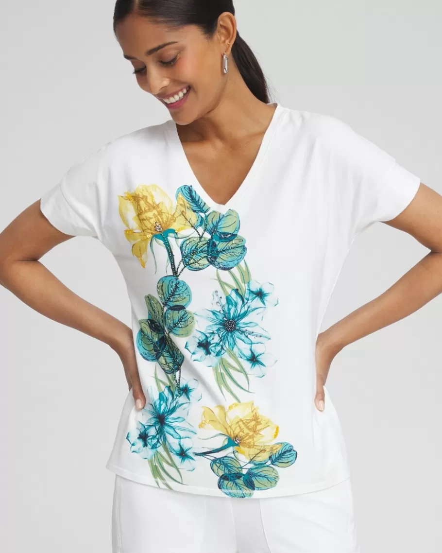 Chico's Zenergy® UPF Floral Print Tee