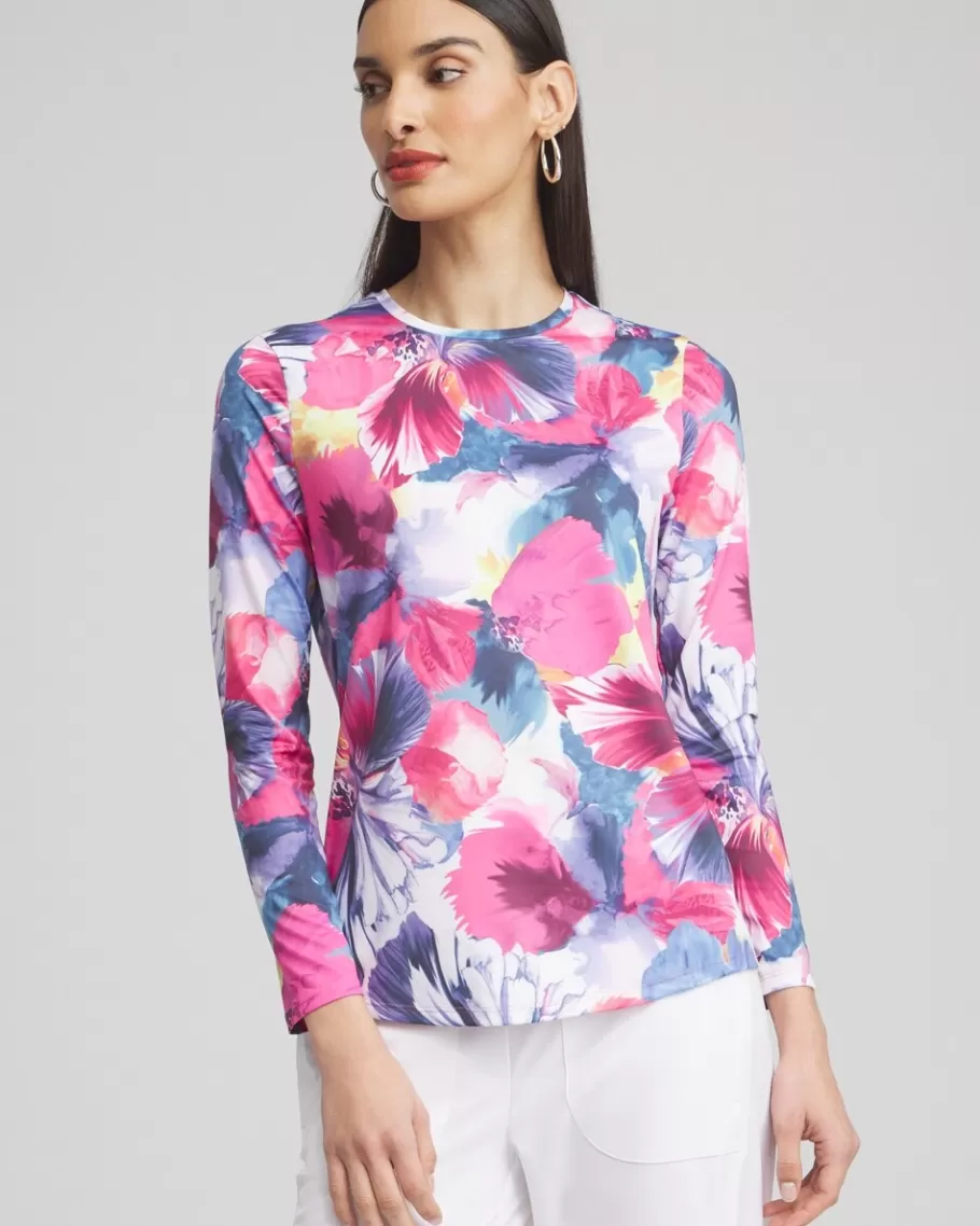 Chico's Zenergy® UPF Knit Floral Tee