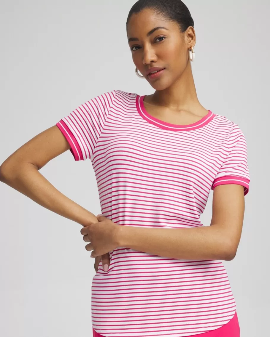 Chico's Zenergy® UPF Knit Stripe Tee