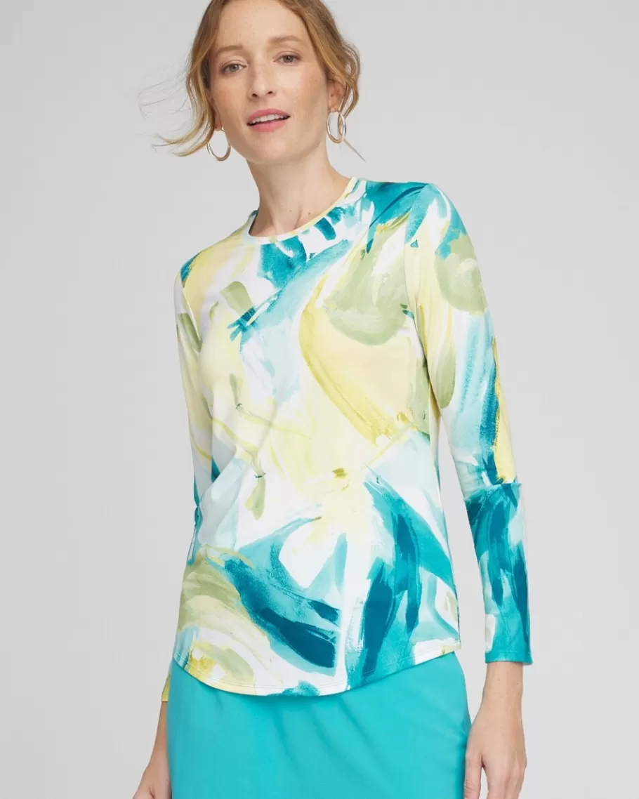 Chico's Zenergy® UPF Printed Long Sleeve Top