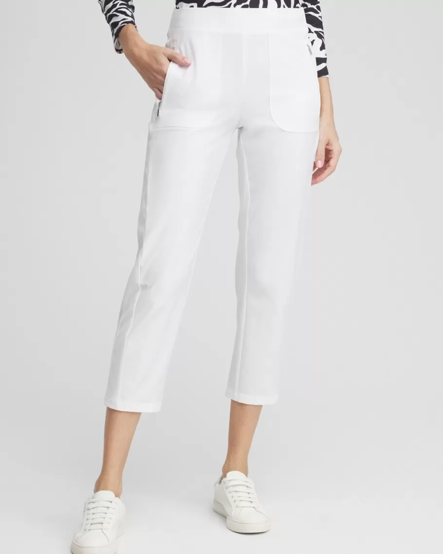 Chico's Zenergy® UPF Rib Mix Cropped Pants